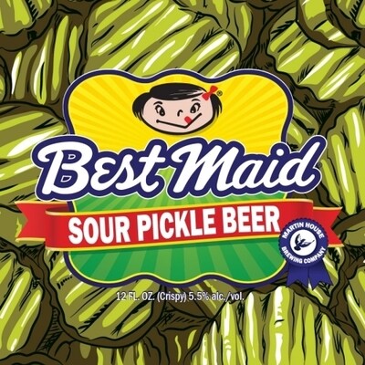 Martin House Best Maid Sour Pickle Beer 6pk 12oz Cans