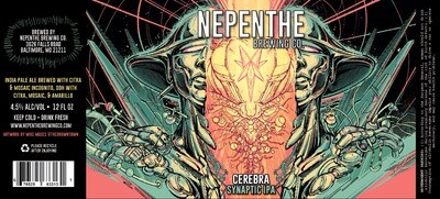 Nepenthe Cerebra IPA 6pk 12oz Cans