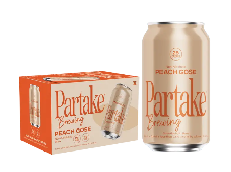 Partake Peach Gose 6pk 12oz Cans