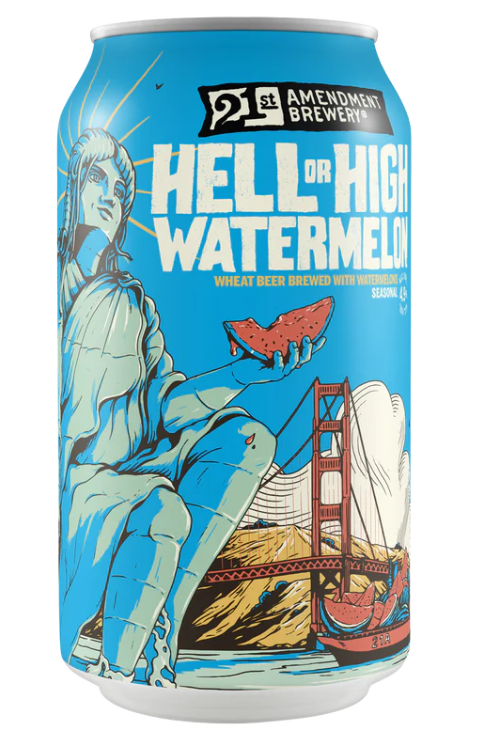 21st Amendment Hell or High Watermelon 6pk 12oz Cans