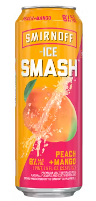 Smirnoff Smash Peach Mango 23.5oz Can