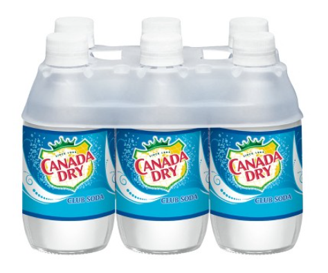 Canada Dry Club Soda 6pk 10oz Bottles