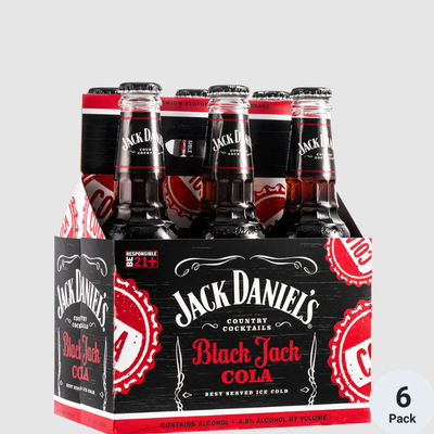 Jack Daniels Hard Cola 6pk 10oz Bottles