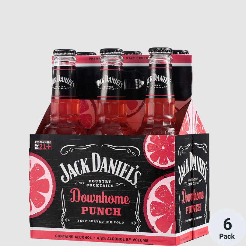 Jack Daniels Downhome Punch 6pk 10oz Bottles