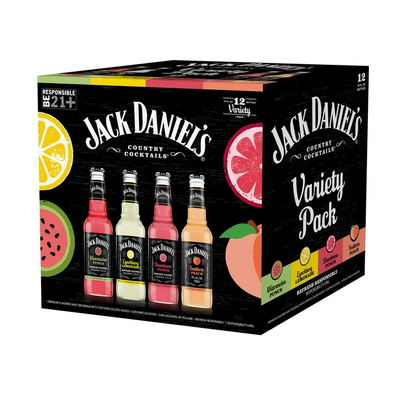 Jack Daniels Variety 12pk 10oz Bottles