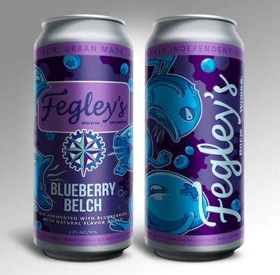 Fegley&#39;s Blueberry Belch Ale 4pk 16oz Cans
