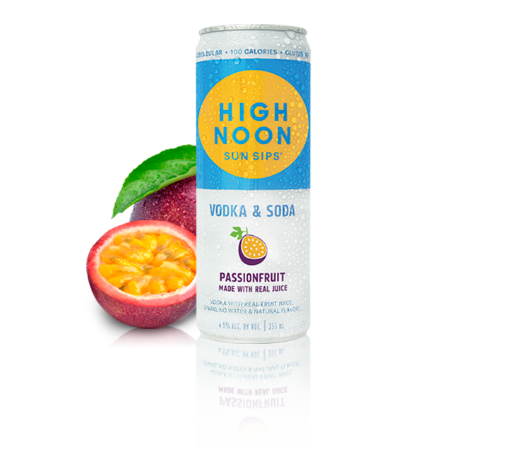 High Noon Passionfruit Vodka Hard Seltzer 4pk 12oz Cans