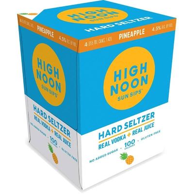 High Noon Pineapple Vodka Hard Seltzer 4pk 12oz Cans