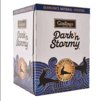 Goslings Dark &#39;N Stormy Cocktail 4pk 12oz Cans