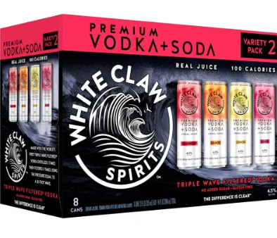 White Claw Vodka Soda Cocktail Variety #2 8pk 12oz Cans