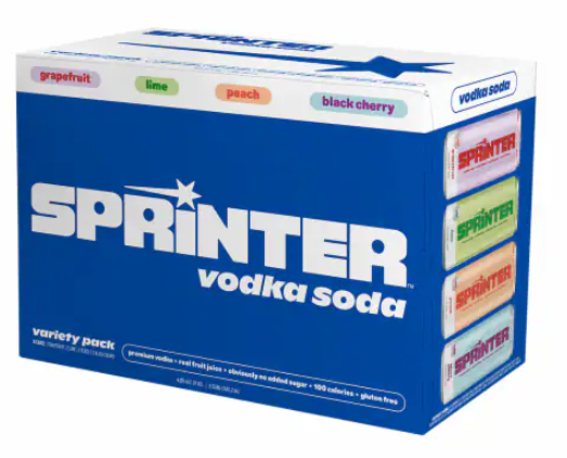 Sprinter Vodka Soda Variety 8pk 12oz Cans