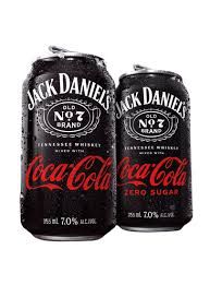 Jack Daniel&#39;s Coca Cola Tennessee Whiskey Cocktail 4pk 12oz Cans