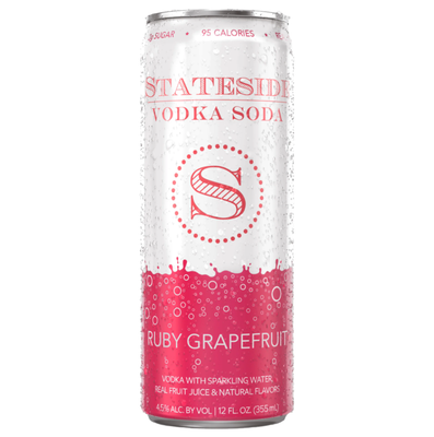 Stateside Vodka Soda Ruby Grapefruit 6pk 12oz Cans