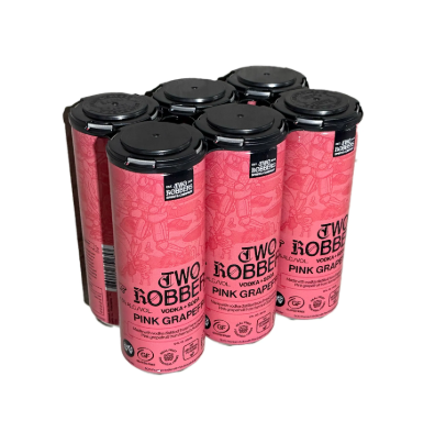 Two Robbers Pink Grapefruit 6pk 12oz Cans