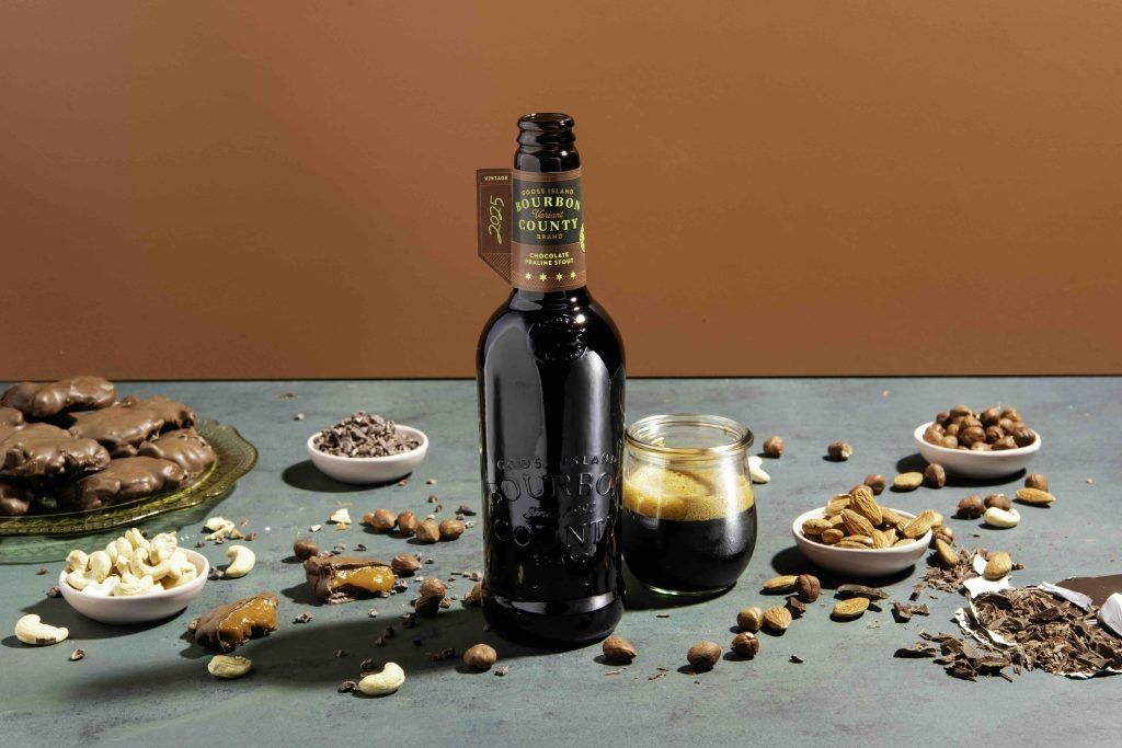 GOOSE ISLAND BOURBON COUNTY BRAND CHOCOLATE PRALINE IMPERIAL STOUT 16.9OZ BOTTLE LIMIT 1 ORDER
