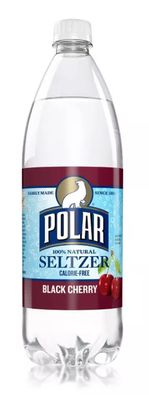 Polar Seltzer Black Cherry 1 Liter Bottle