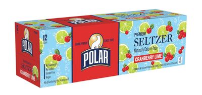 Polar Seltzer Cranberry Lime 12pk 12oz Cans