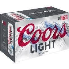 Coors Light 8pk 16oz Cans