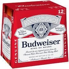 Budweiser 12pk 12oz Bottles