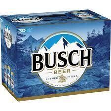 Busch Beer 30pk 12oz Cans