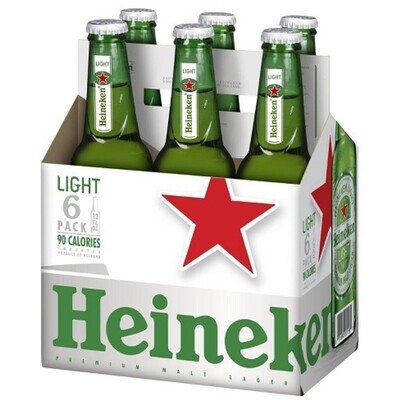 Heineken Light 6pk 12oz Bottles