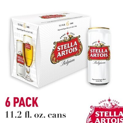 Stella Artois 6pk 11.2oz Cans