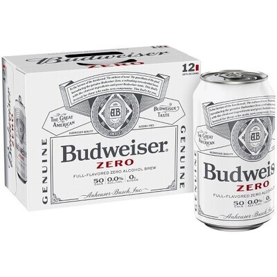 Budweiser Zero N.A. 12pk 12oz Cans