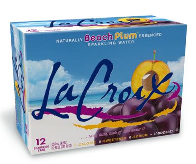 La Croix Beach Plum Seltzer 12pk 12oz Cans