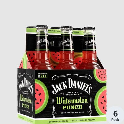 Jack Daniels Watermelon Punch 6pk 10oz Bottles