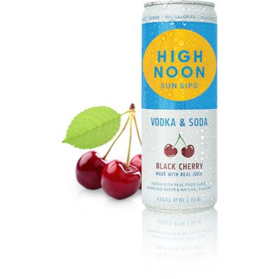 High Noon Black Cherry Vodka Hard Seltzer 4pk 12oz Cans