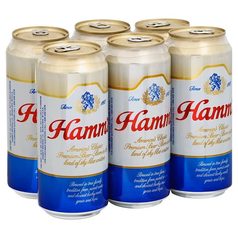 Hamm's 6pk 16oz Cans