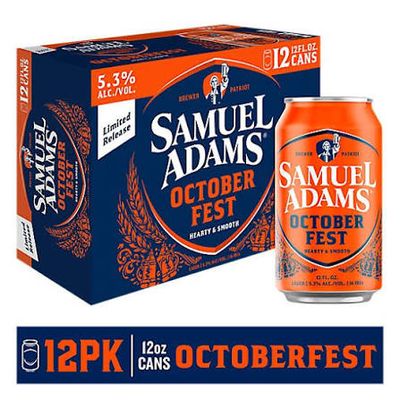 Sam Adams Octoberfest Lager 12pk 12oz Cans