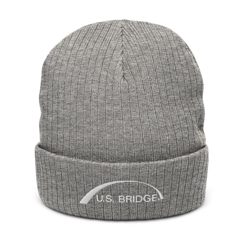 U.S. Bridge Ribbed knit beanie