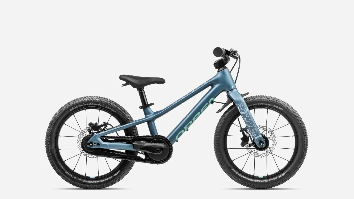 27 Orbea Kimu 16 Balance and Pedal Bike., Colour: Slate Blue