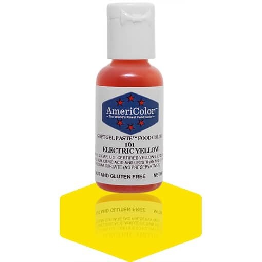 Americolor Gel Food Color Electric Yellow .75oz