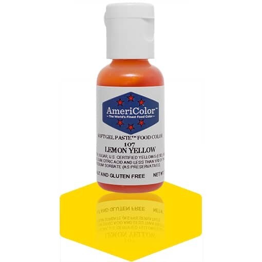 Americolor Gel Food Color Lemon Yellow .75oz