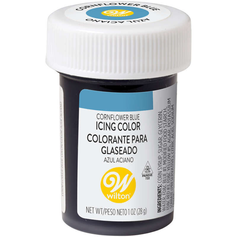 Wilton Gel Food Color Cornflower Blue 1oz