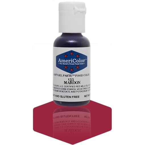 Americolor Gel Food Color Maroon .75oz