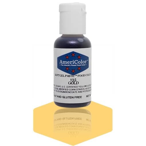 Americolor Gel Food Color Gold .75oz