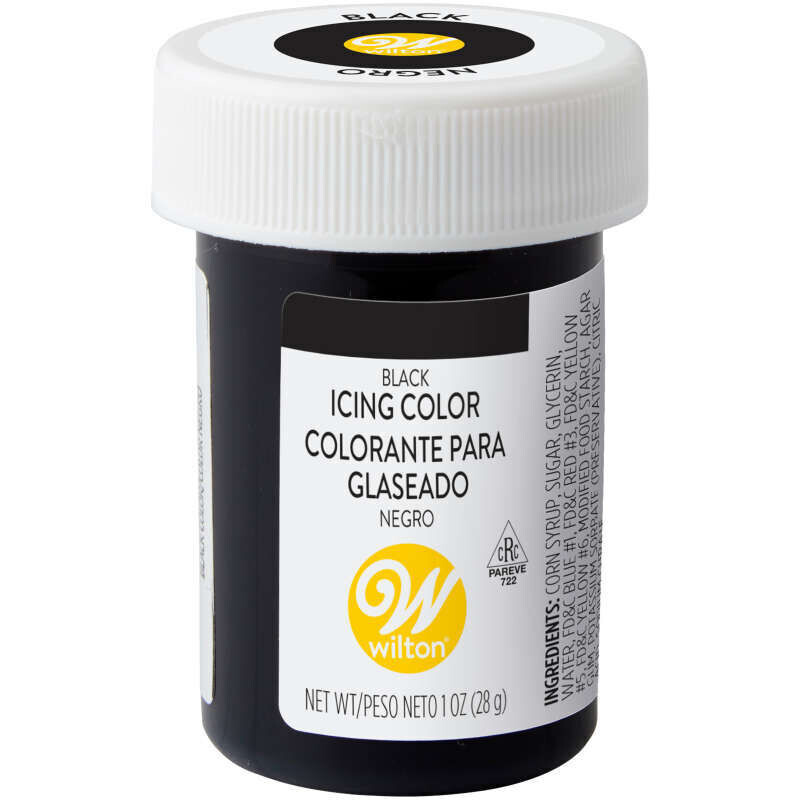 Wilton Gel Food Color Black 1oz