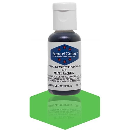 Americolor Gel Food Color Mint Green .75oz