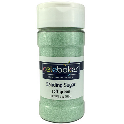 Celebakes Soft Green Sanding Sugar 4oz