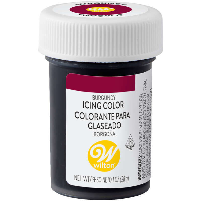 Wilton Gel Food Color Burgundy 1oz