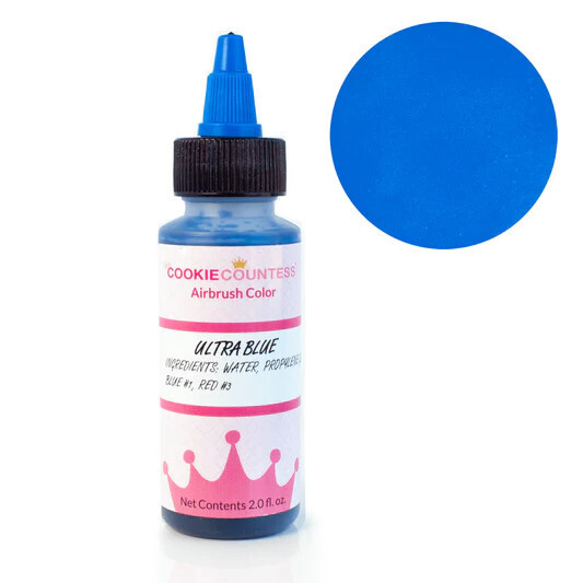 Cookie Countess Airbrush Color Ultra Blue 2 oz