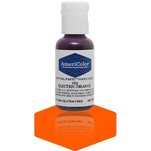 Americolor Gel Food Color Electric Orange .75oz