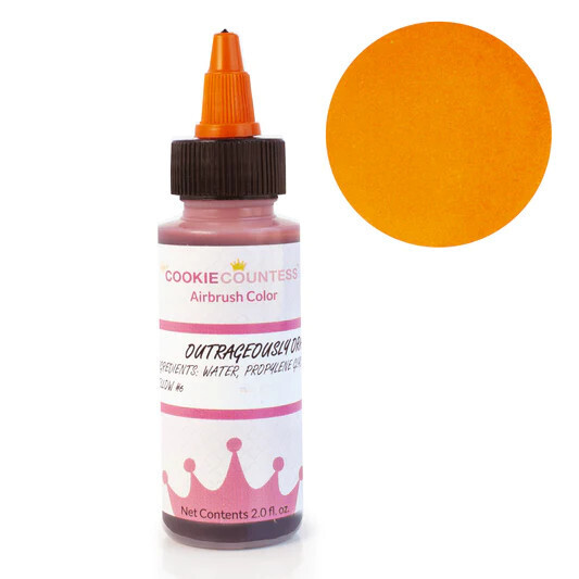 Cookie Countess Airbrush Color Outrageously Orange 2 oz