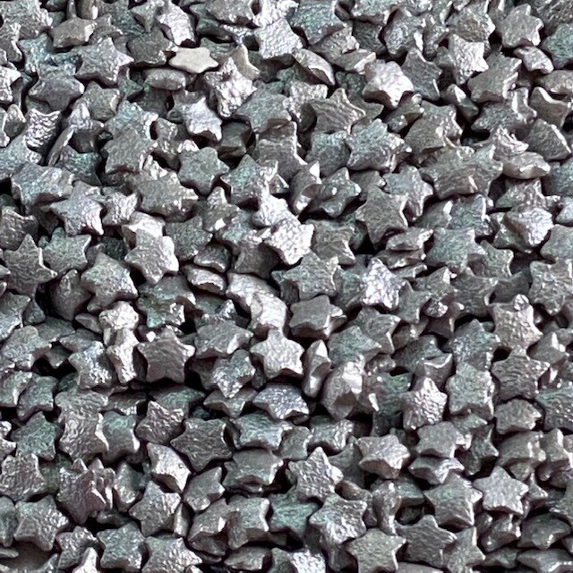GD Sprinkles Metallic Silver Star 3 oz.