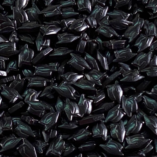 GD Sprinkles BLACK Graduation Caps 4 oz.