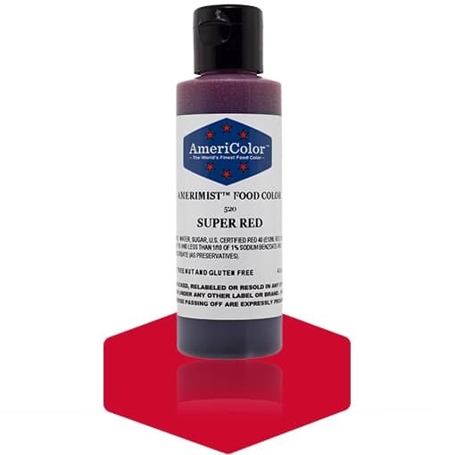 Americolor Airbrush Food Color Super Red 4.5oz