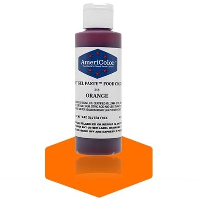 Americolor Gel Food Color Orange 4.5oz
